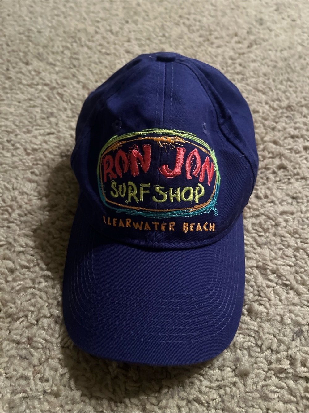 Ron Jon Surf Shop Vintage Clearwater Beach Purple Baseball Cap